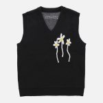 Three-Dimensional-Flowers-Sweater-Vest-Streetwear-Fashion-3