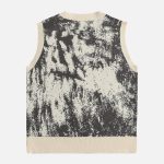 Tie-Dye-Jacquard-Sweater-Vest-Streetwear-Fashion