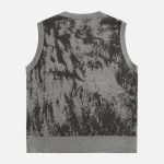 Tie-Dye-Jacquard-Sweater-Vest-Streetwear-Fashion