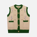 Vintage-Embroidery-Sweater-Vest-Streetwear-Fashion