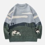 Vintage-Prairie-Cow-Pattern-Streetwear-Sweater-Streetwear-Fashion