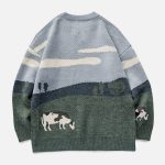 Vintage-Prairie-Cow-Pattern-Streetwear-Sweater-Streetwear-Fashion