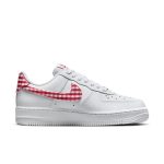 Nike-Air-Force-1-Low-07-Essential-Mystic-Red-Gingham-Streetwear-Fashion